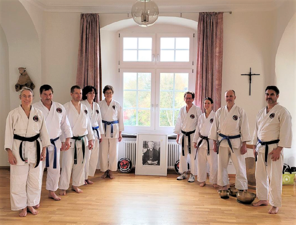Teilnehmer des Kloster-Karatelehrgangs - Rot an der Rot vom 16.bis 17.02.2024